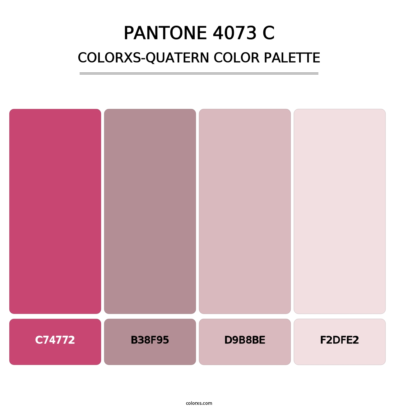 PANTONE 4073 C - Colorxs Quatern Palette