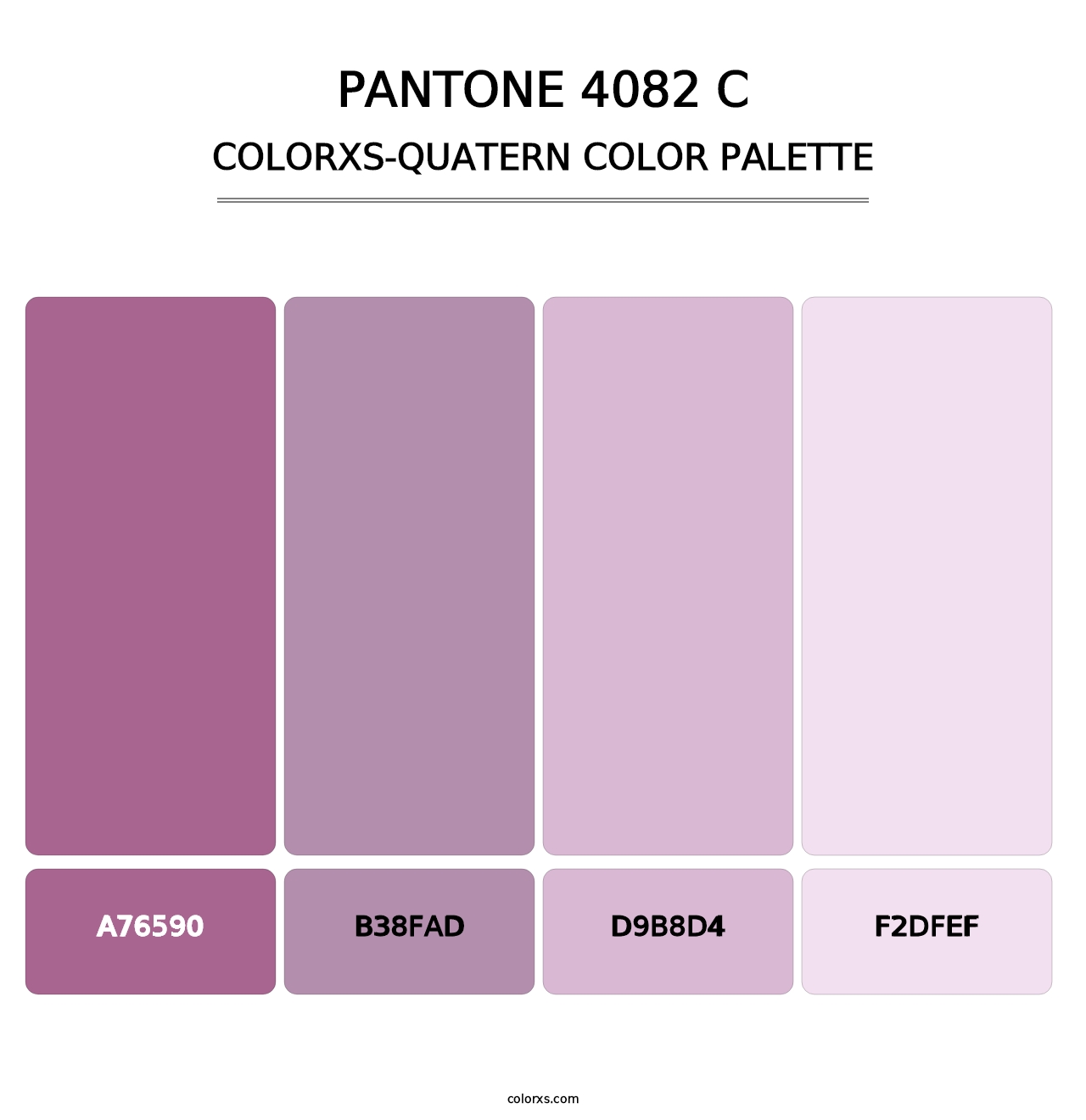 PANTONE 4082 C - Colorxs Quatern Palette