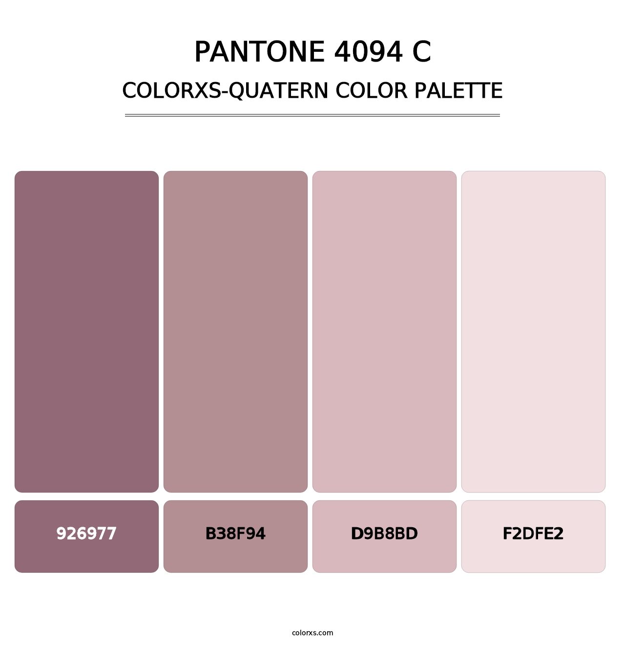 PANTONE 4094 C - Colorxs Quatern Palette