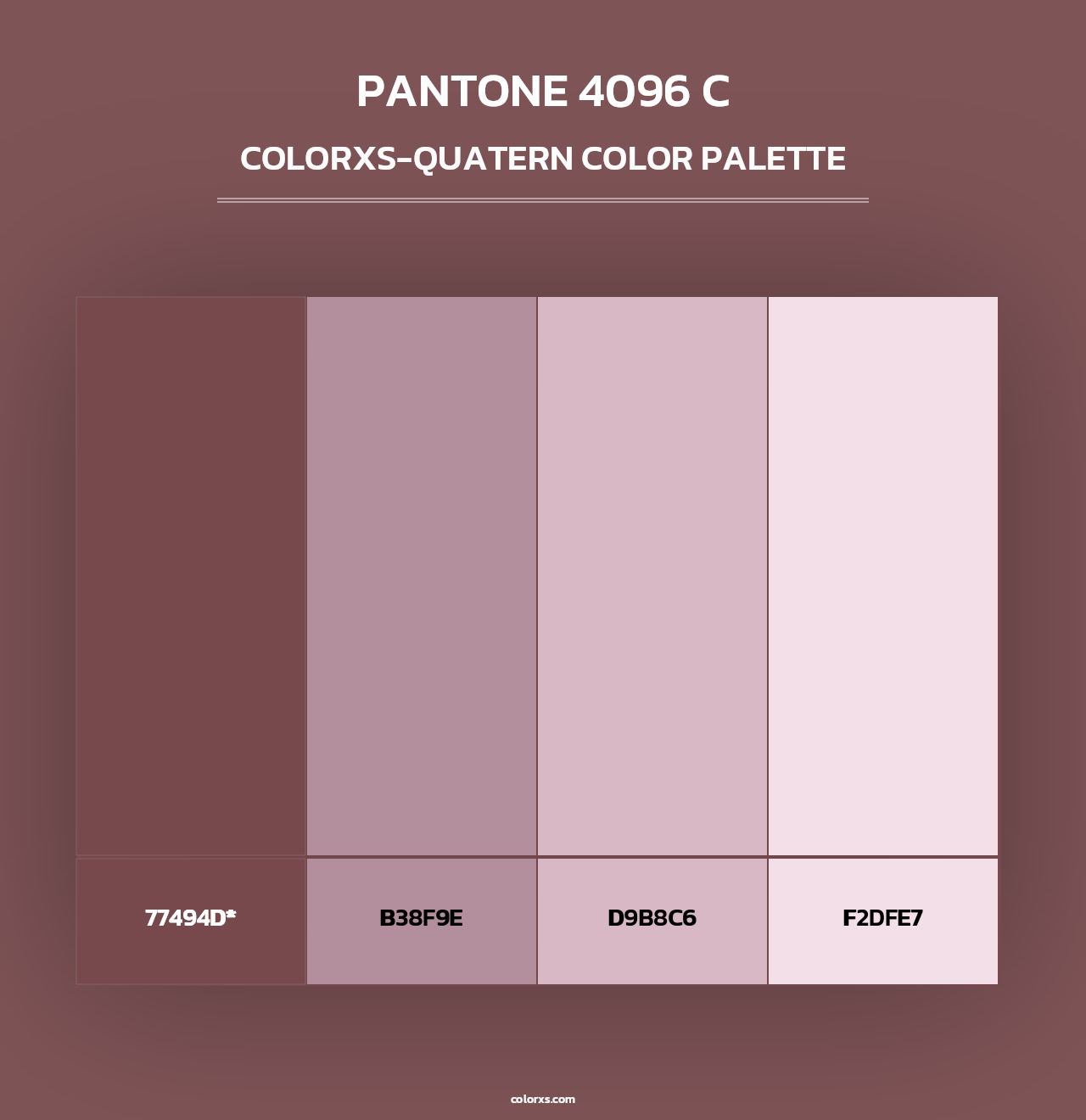 PANTONE 4096 C - Colorxs Quad Palette