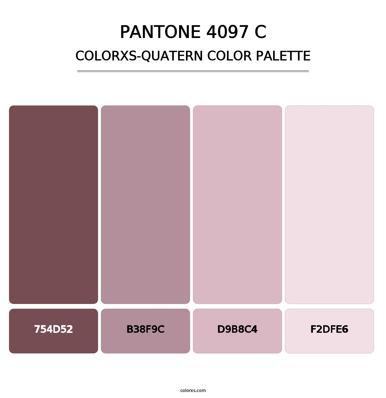 PANTONE 4097 C - Colorxs Quatern Palette