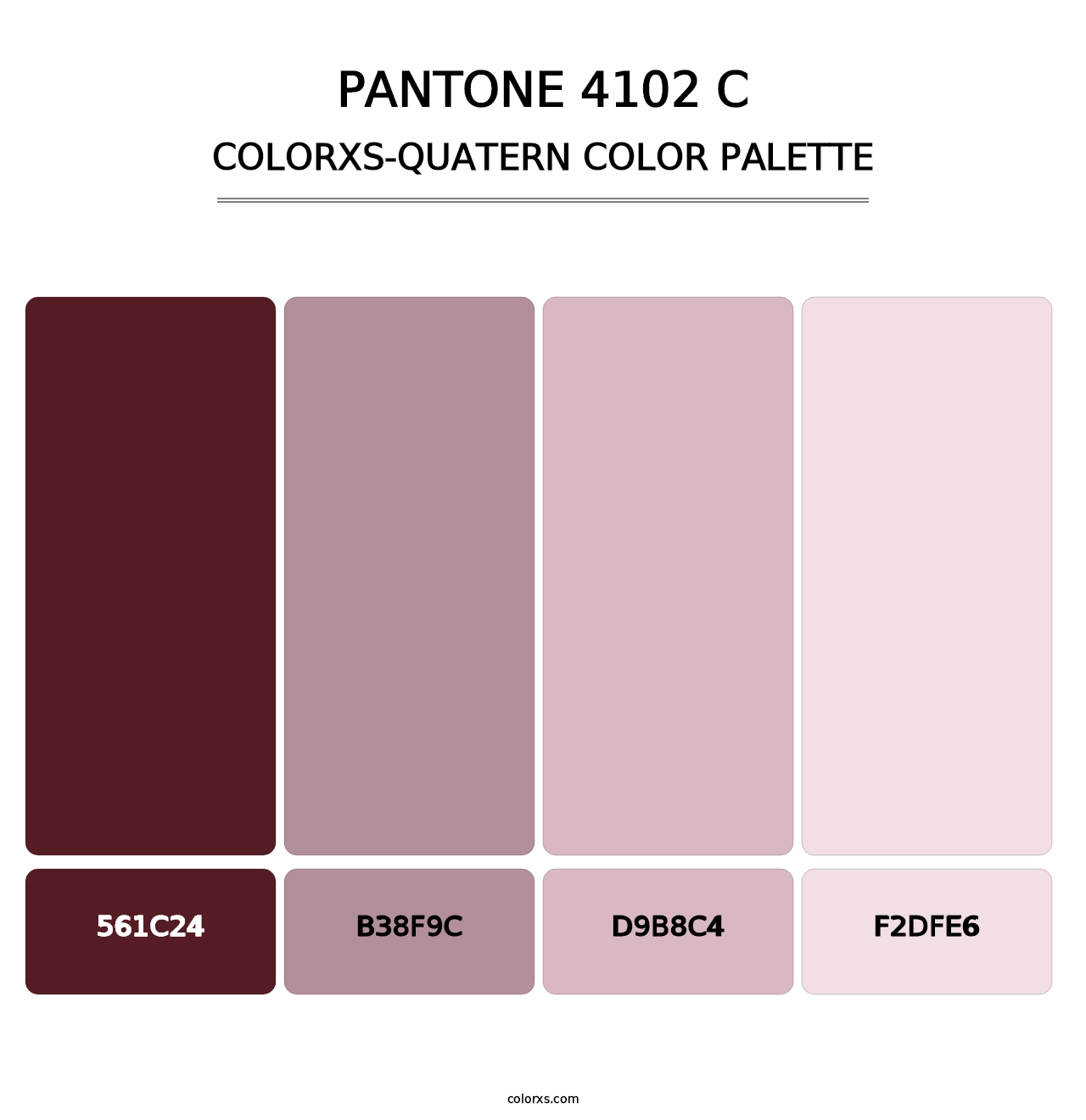 PANTONE 4102 C - Colorxs Quatern Palette