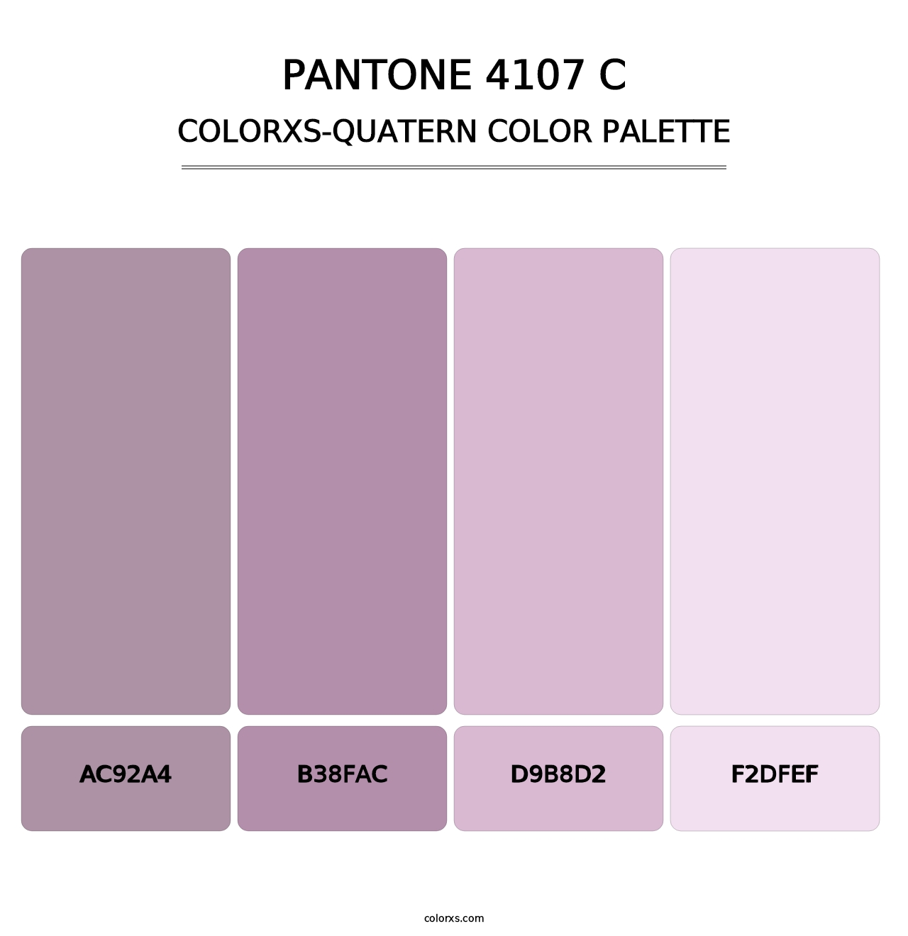 PANTONE 4107 C - Colorxs Quatern Palette