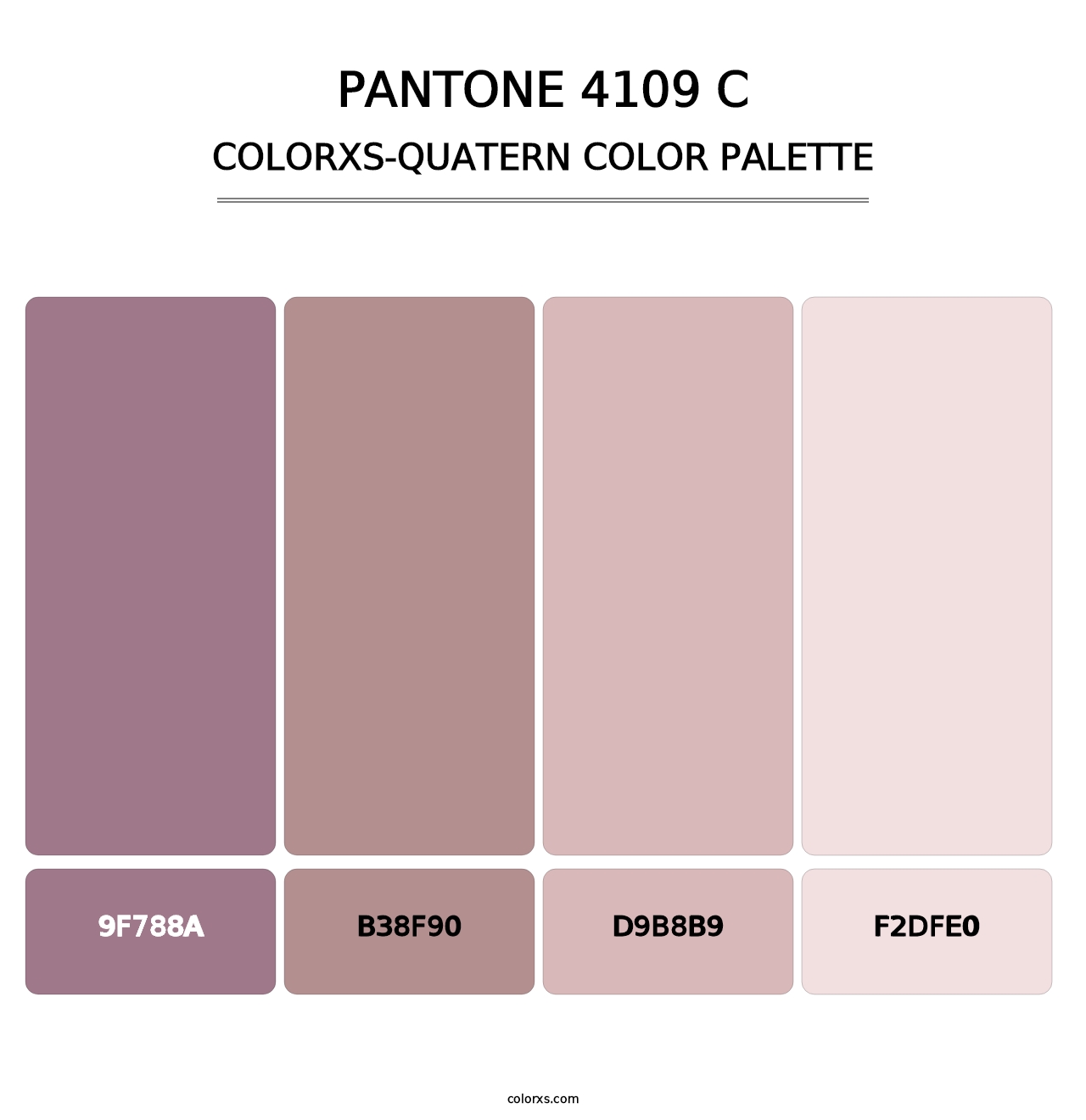 PANTONE 4109 C - Colorxs Quatern Palette