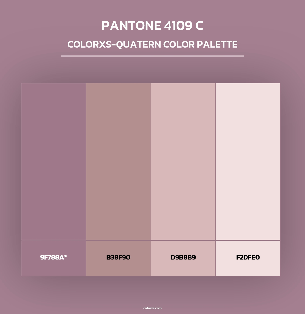 PANTONE 4109 C - Colorxs Quad Palette