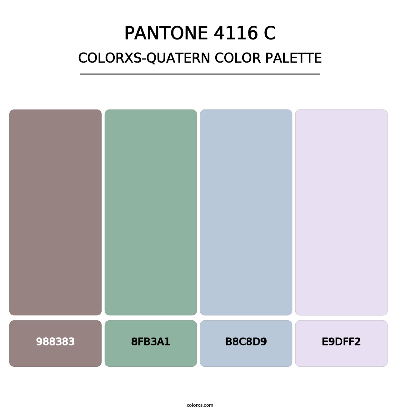 PANTONE 4116 C - Colorxs Quatern Palette
