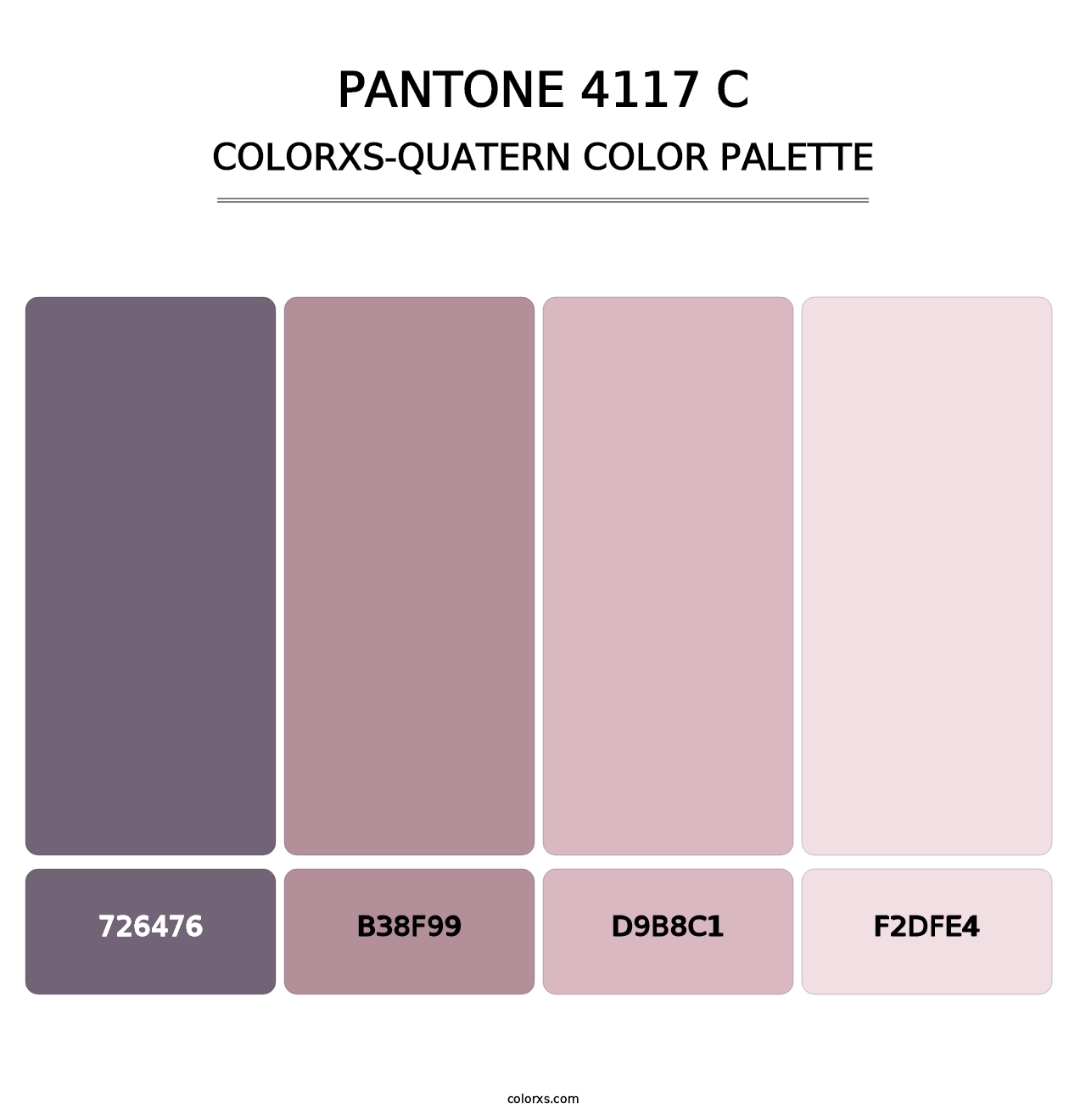 PANTONE 4117 C - Colorxs Quatern Palette