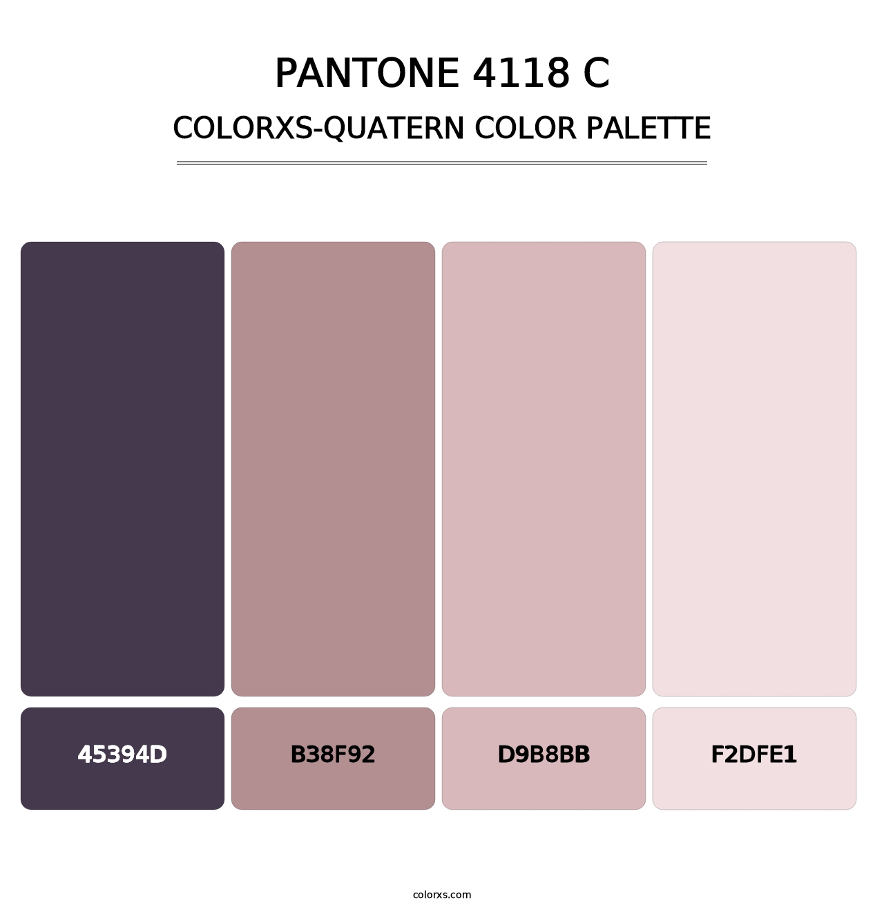 PANTONE 4118 C - Colorxs Quatern Palette