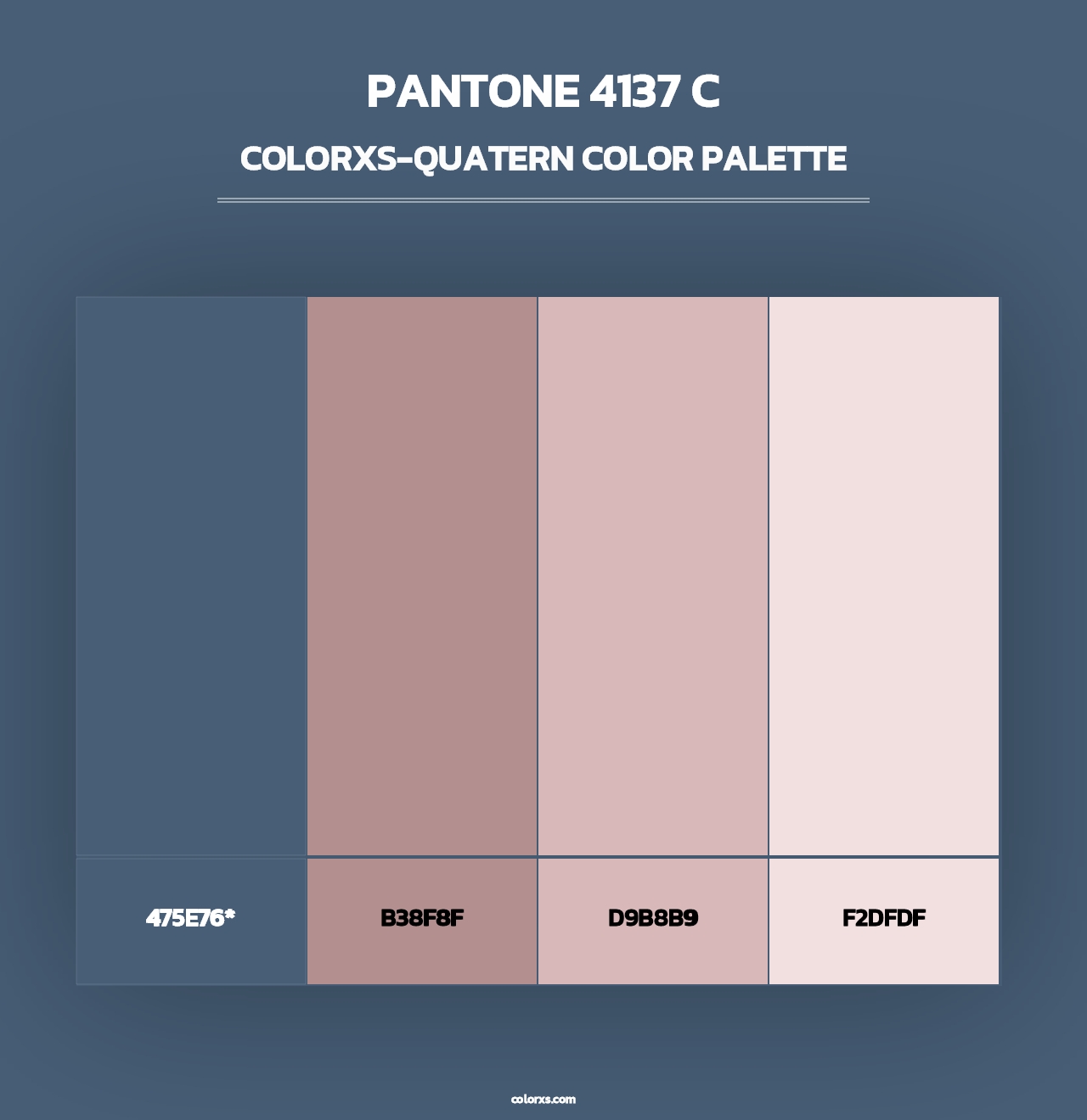 PANTONE 4137 C - Colorxs Quad Palette