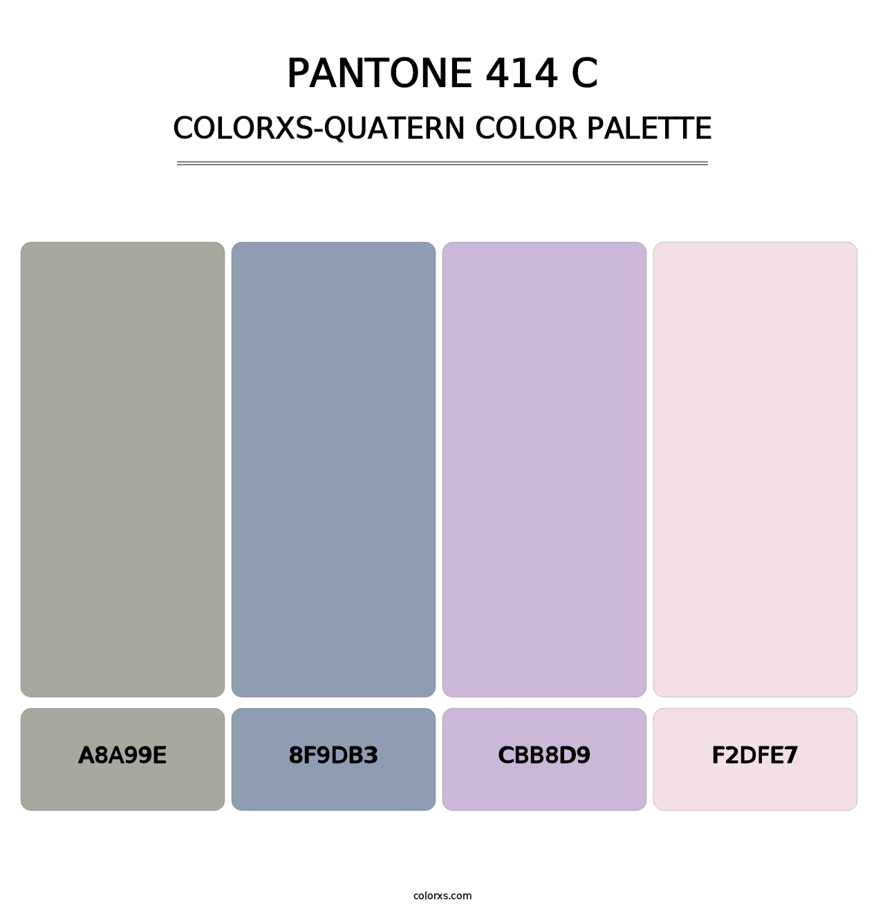 PANTONE 414 C - Colorxs Quatern Palette