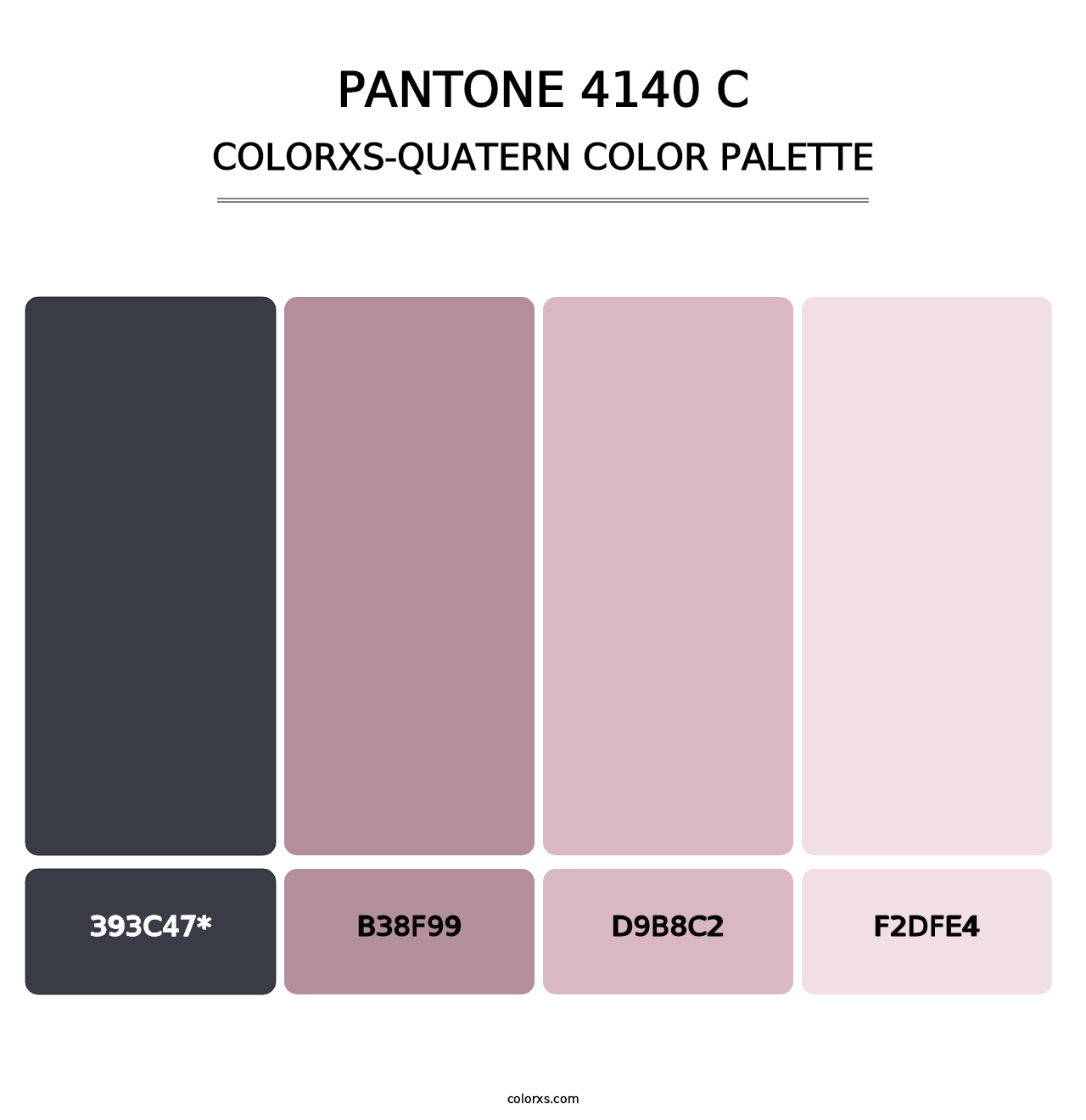 PANTONE 4140 C - Colorxs Quatern Palette