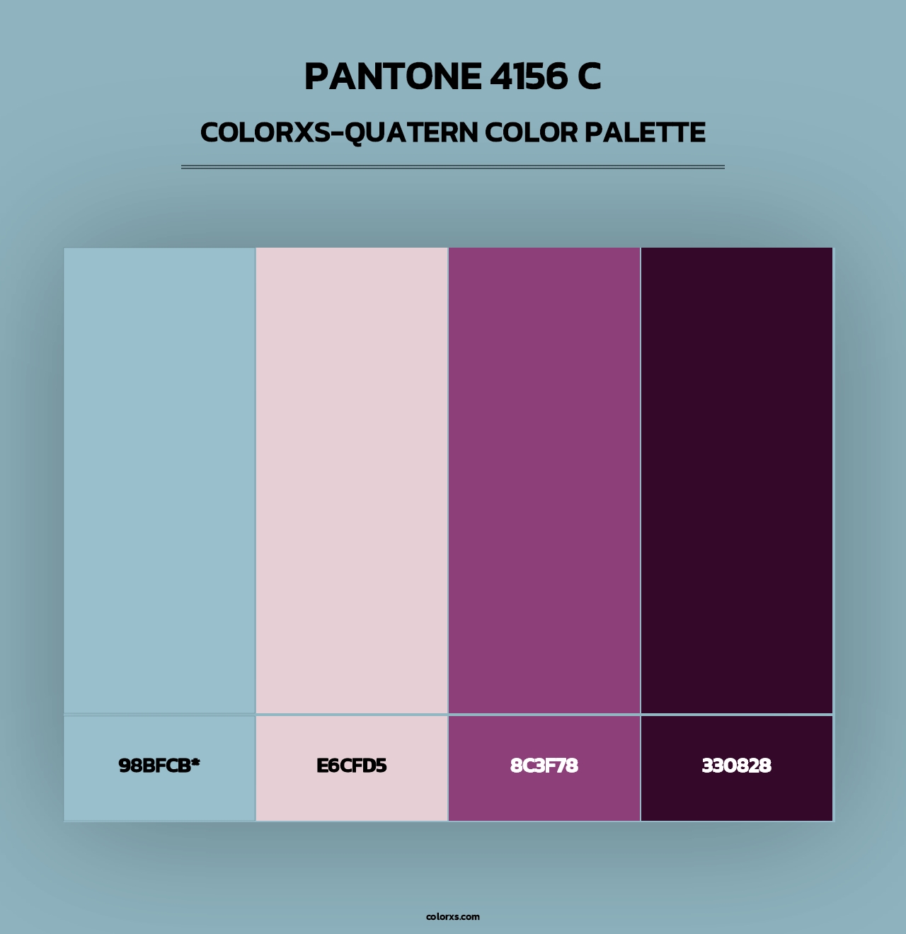PANTONE 4156 C - Colorxs Quad Palette