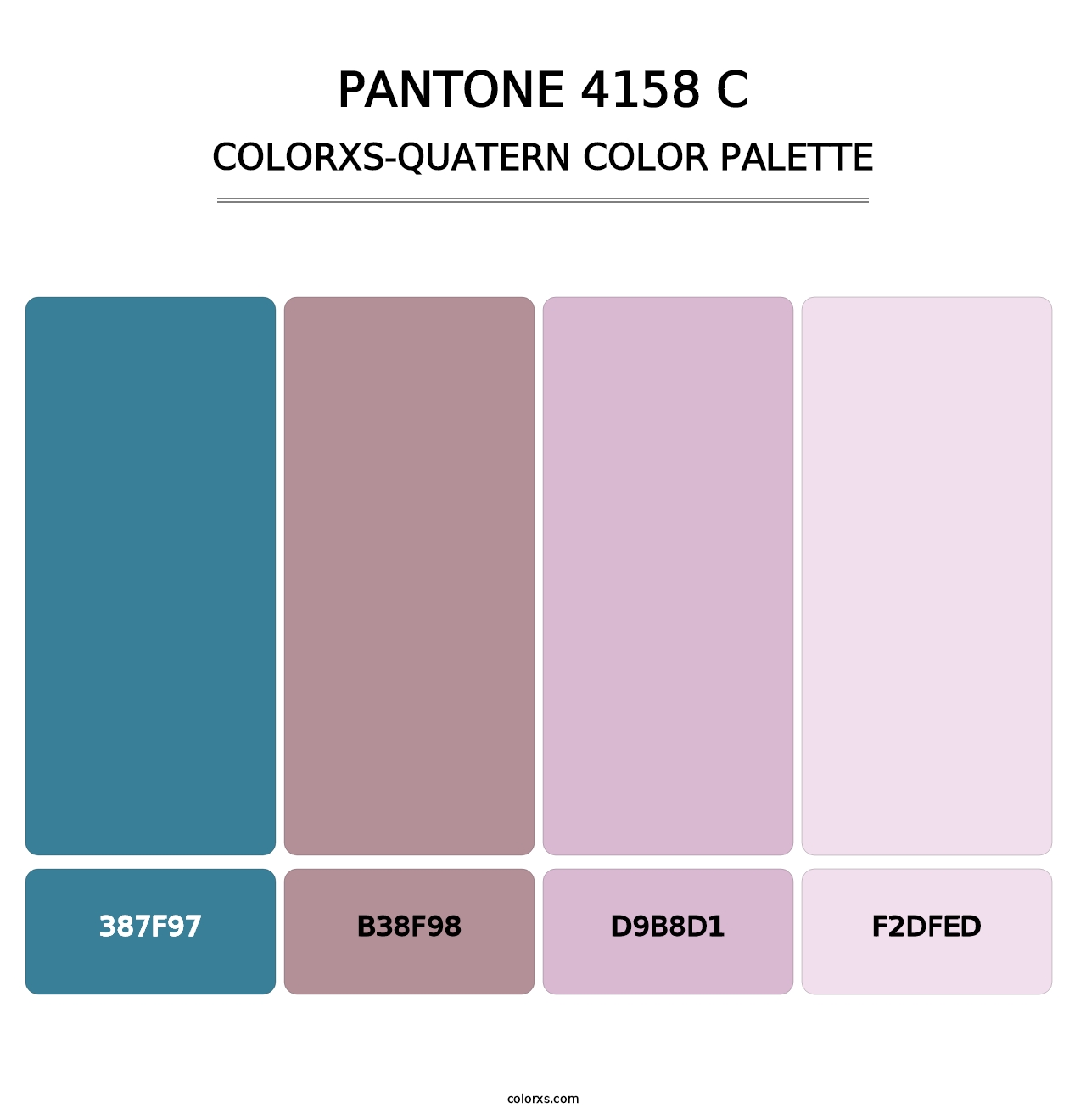 PANTONE 4158 C - Colorxs Quatern Palette