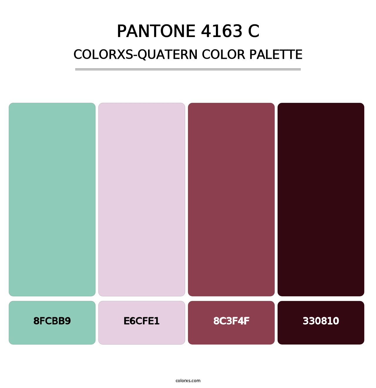 PANTONE 4163 C - Colorxs Quatern Palette