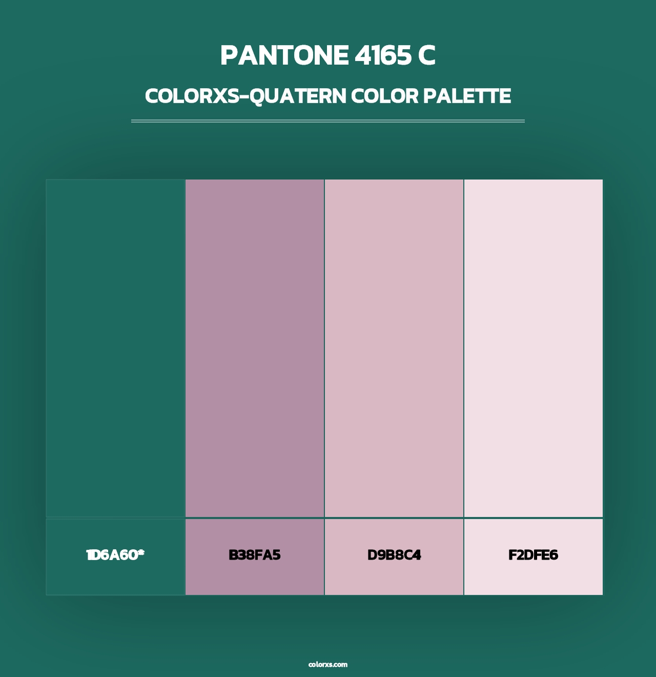 PANTONE 4165 C - Colorxs Quad Palette