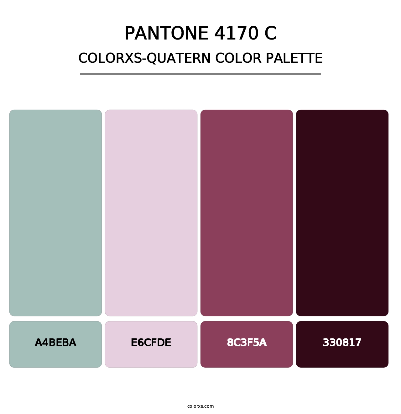 PANTONE 4170 C - Colorxs Quatern Palette