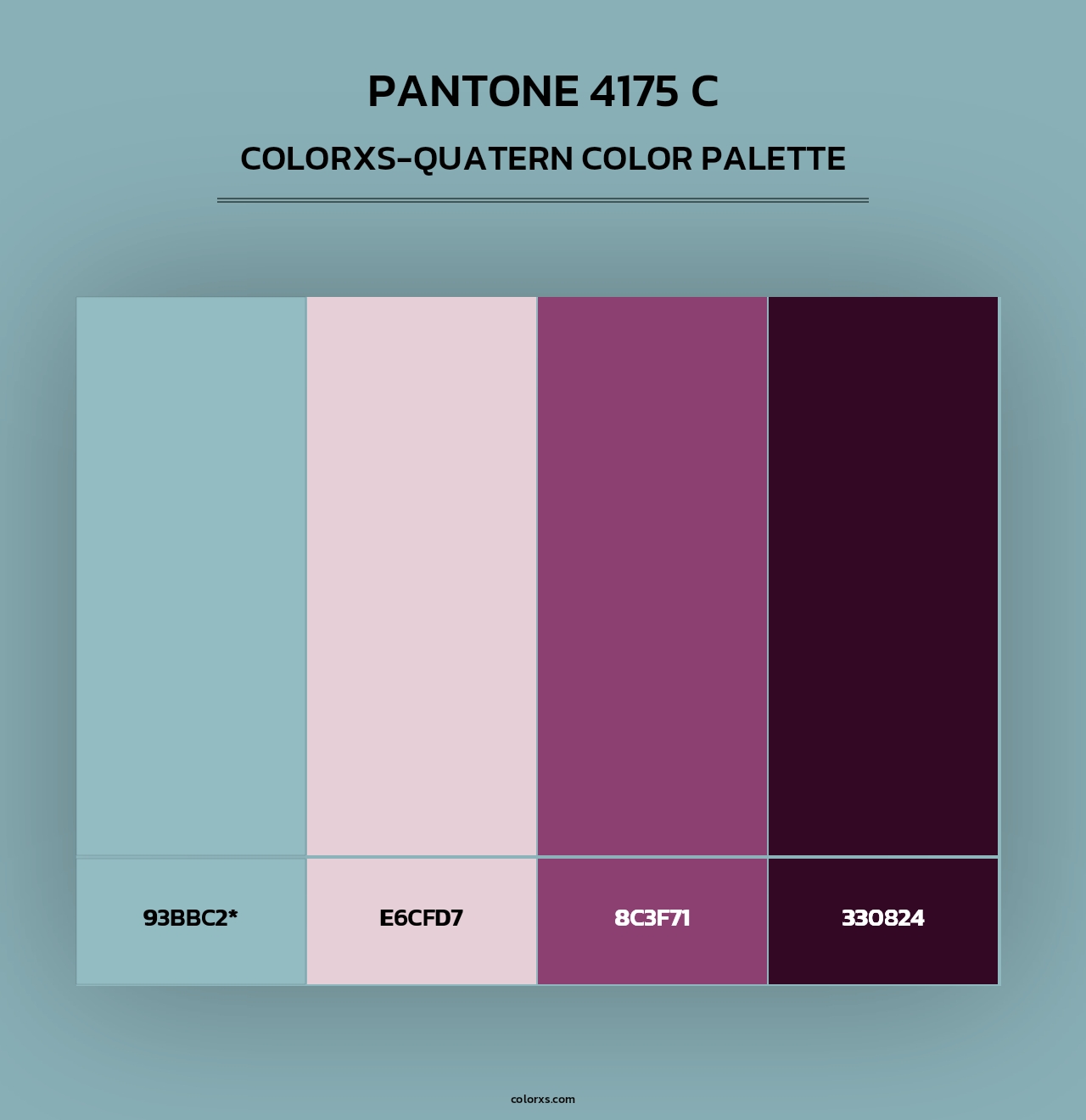 PANTONE 4175 C - Colorxs Quad Palette