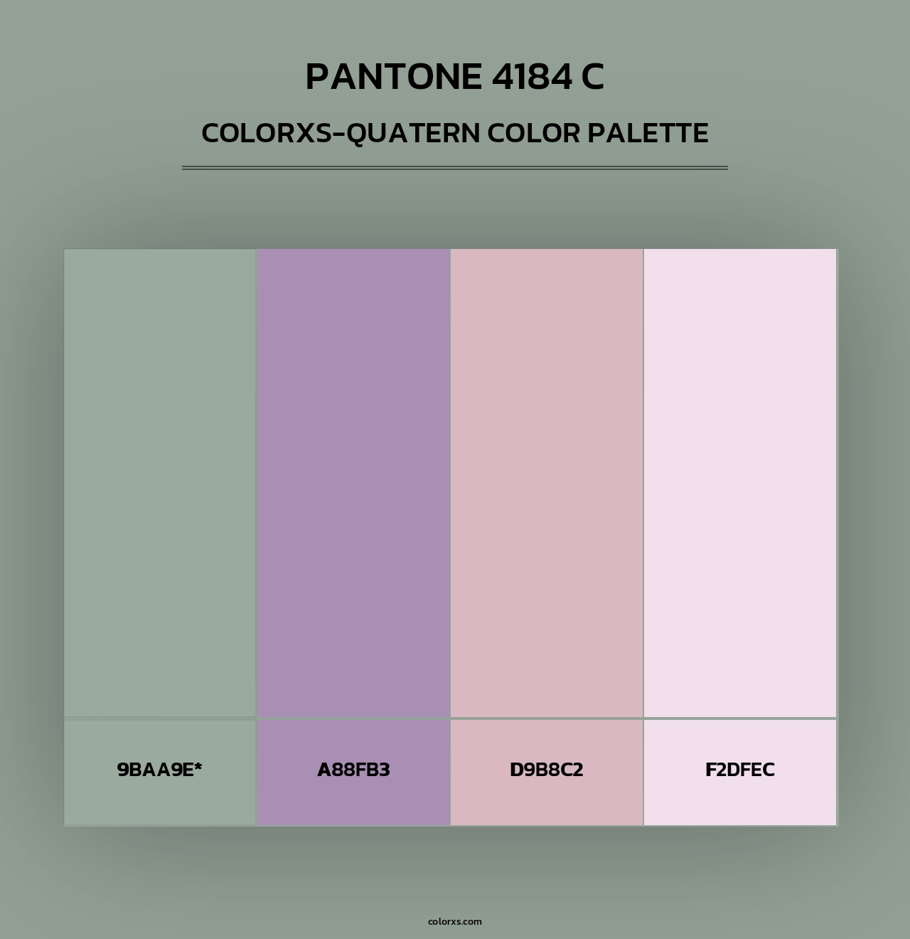 PANTONE 4184 C - Colorxs Quad Palette