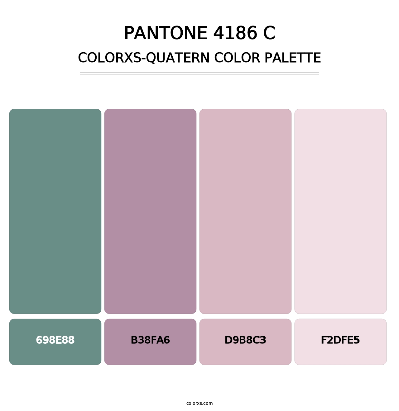 PANTONE 4186 C - Colorxs Quatern Palette