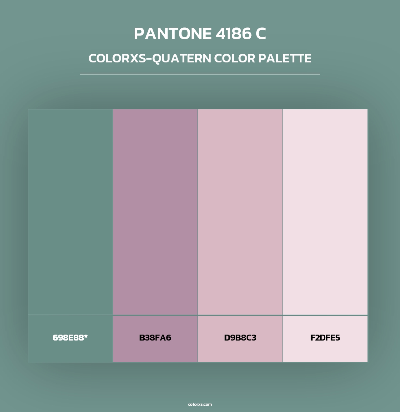 PANTONE 4186 C - Colorxs Quad Palette
