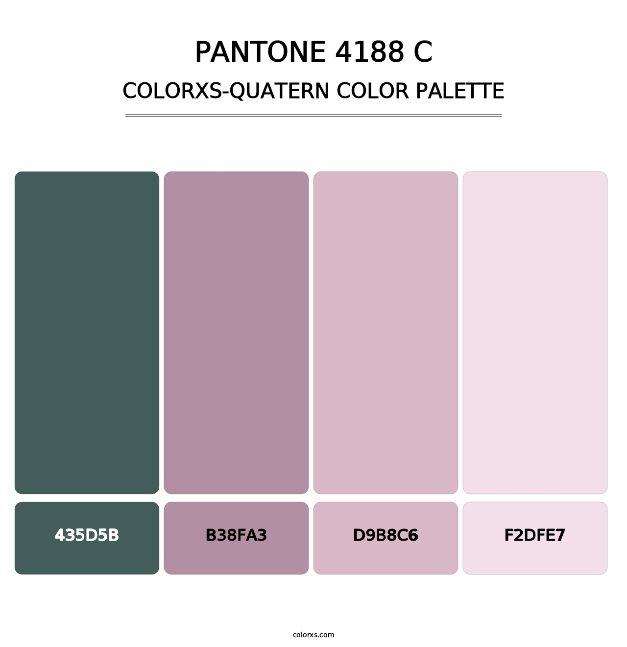 PANTONE 4188 C - Colorxs Quatern Palette