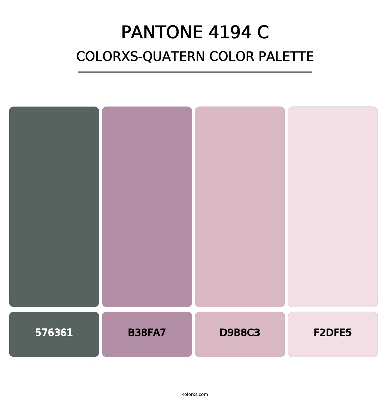 PANTONE 4194 C - Colorxs Quatern Palette