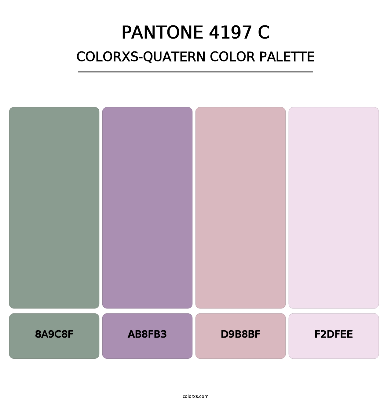 PANTONE 4197 C - Colorxs Quatern Palette