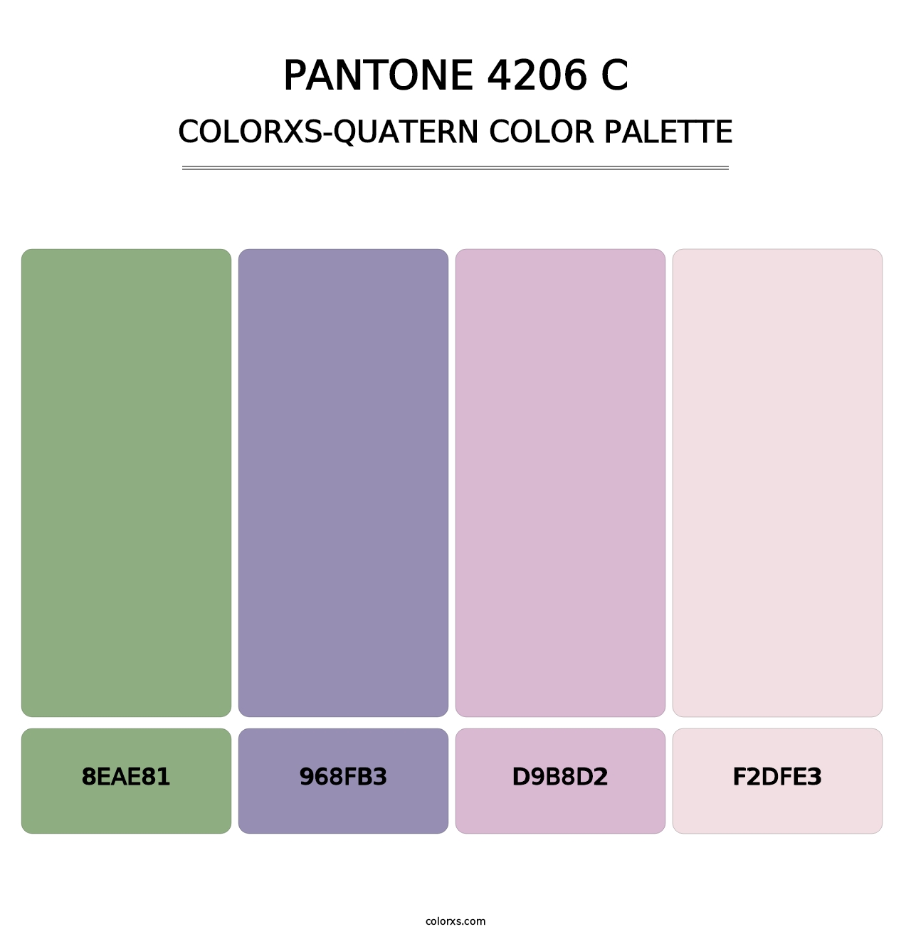 PANTONE 4206 C - Colorxs Quatern Palette