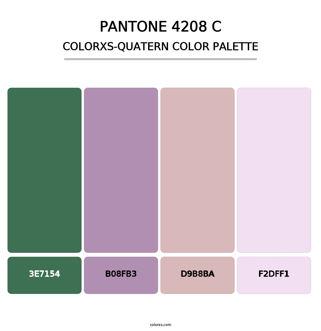 PANTONE 4208 C - Colorxs Quatern Palette