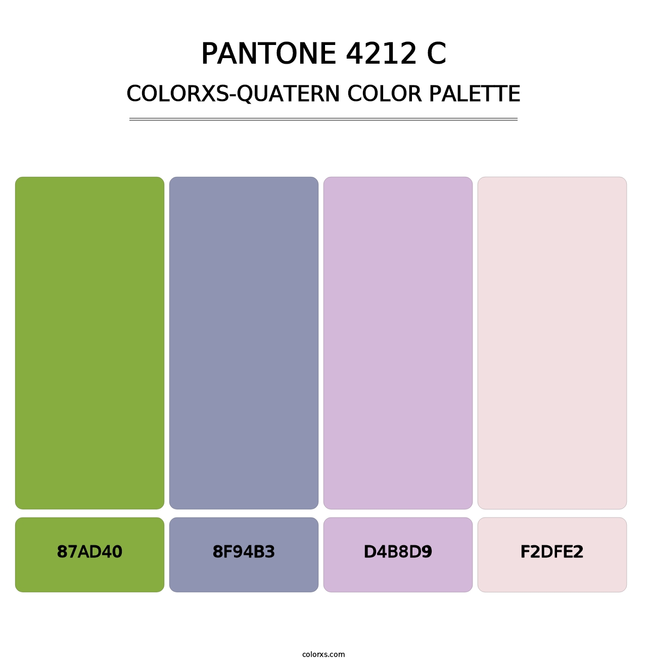 PANTONE 4212 C - Colorxs Quatern Palette