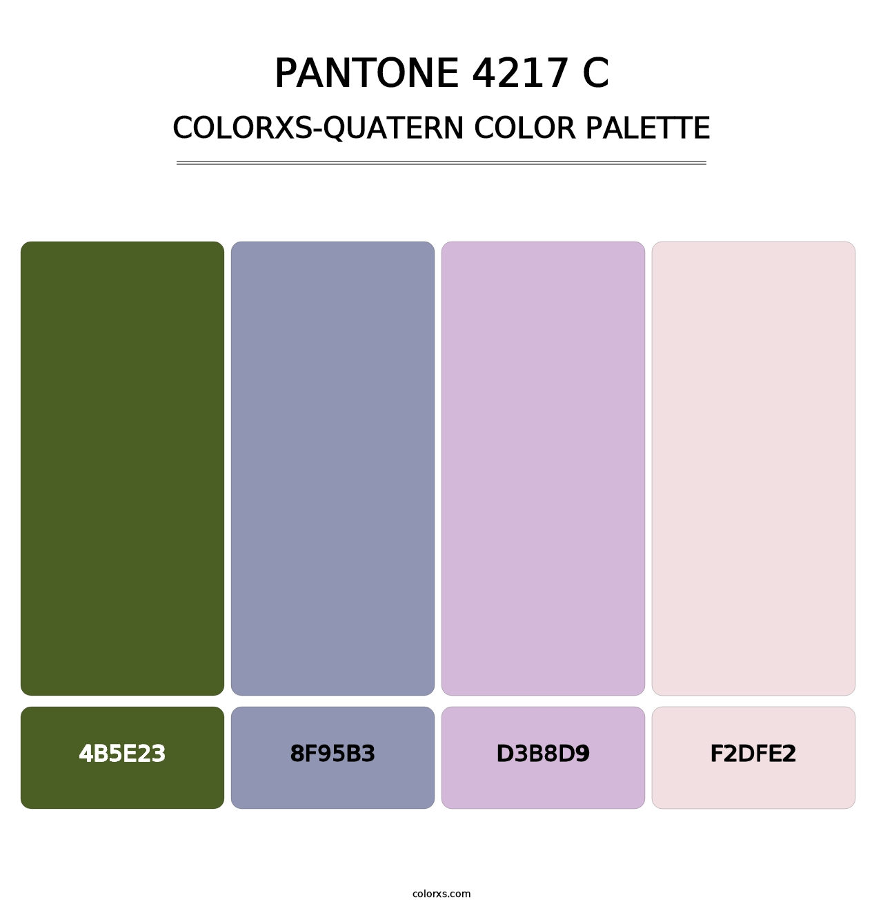 PANTONE 4217 C - Colorxs Quatern Palette