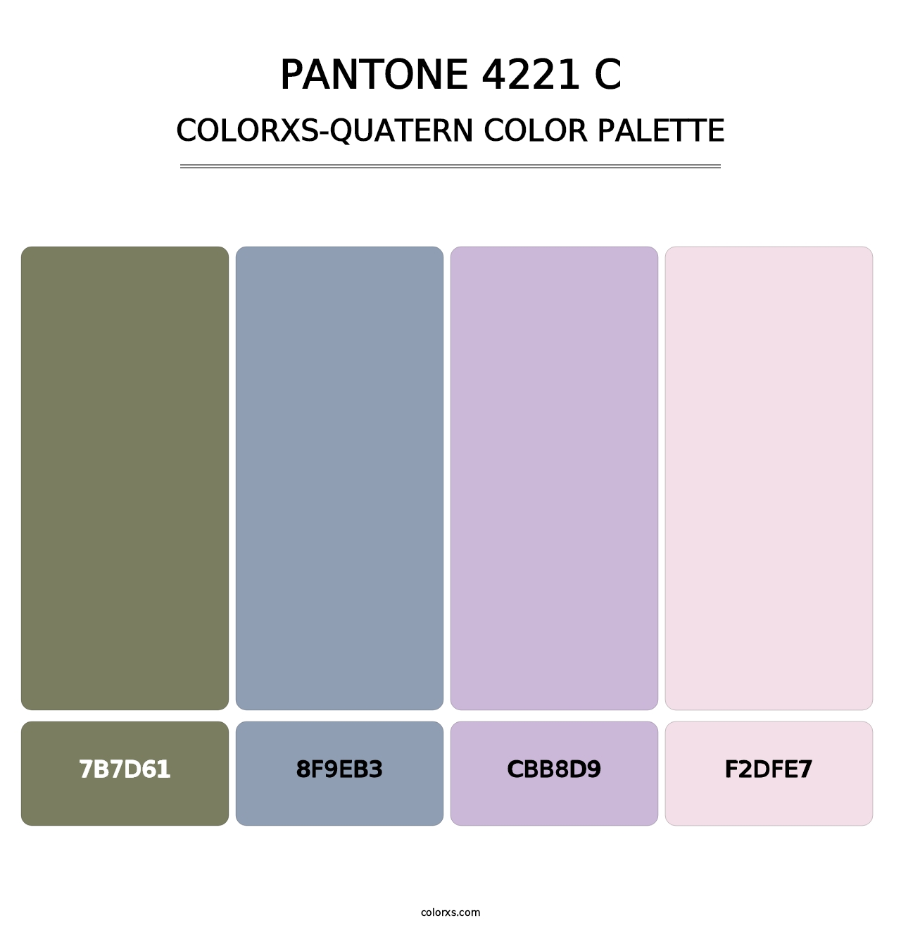 PANTONE 4221 C - Colorxs Quatern Palette