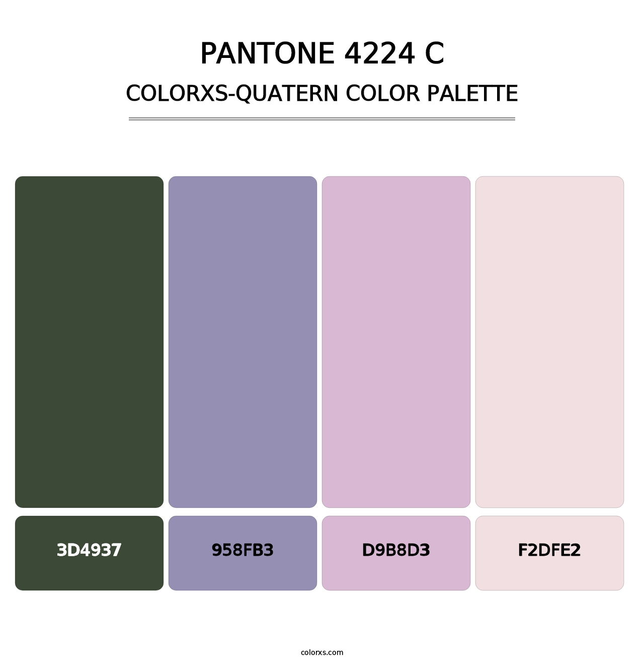 PANTONE 4224 C - Colorxs Quatern Palette