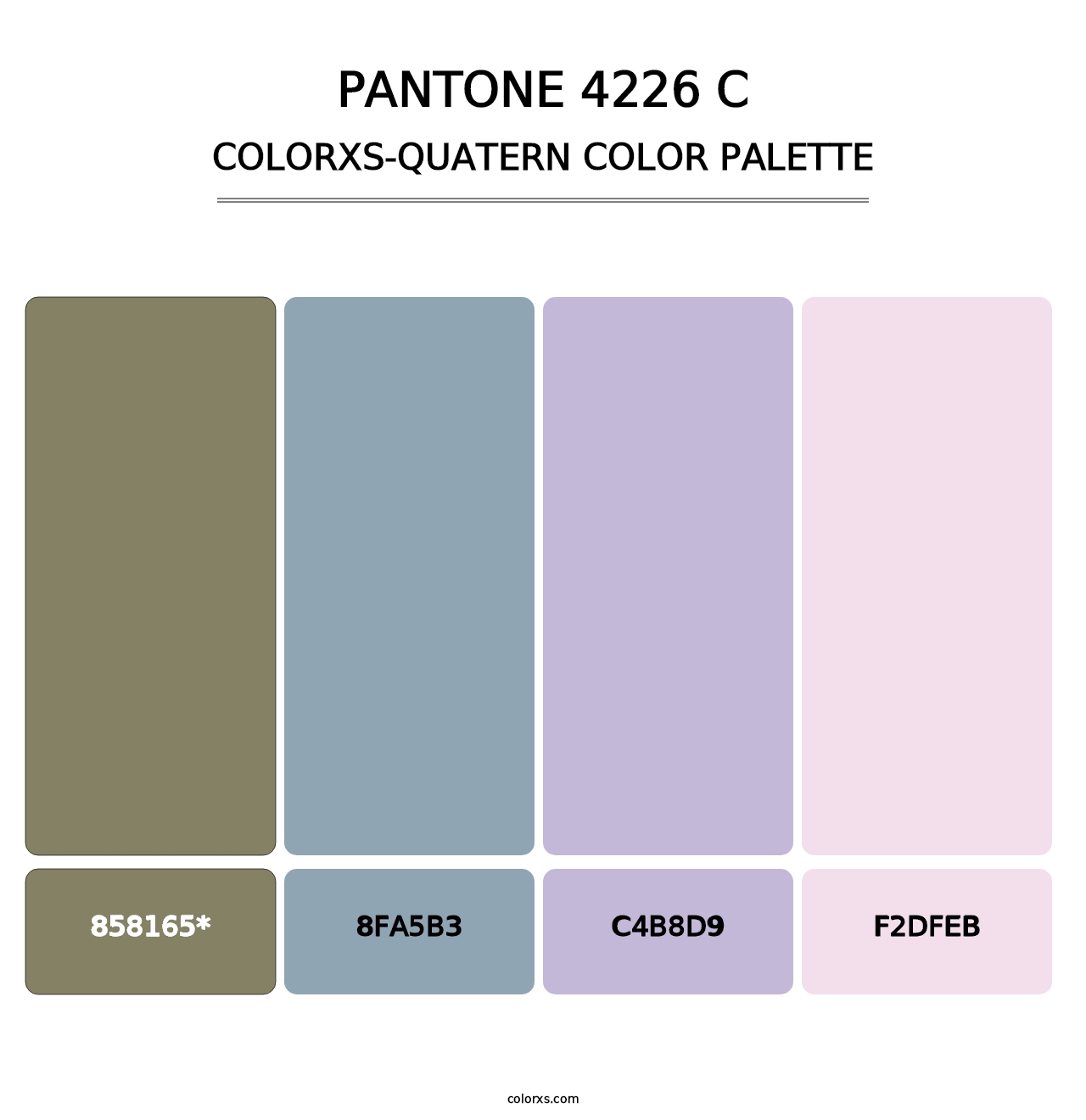 PANTONE 4226 C - Colorxs Quatern Palette