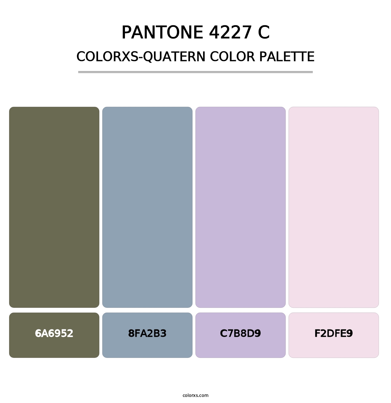 PANTONE 4227 C - Colorxs Quatern Palette
