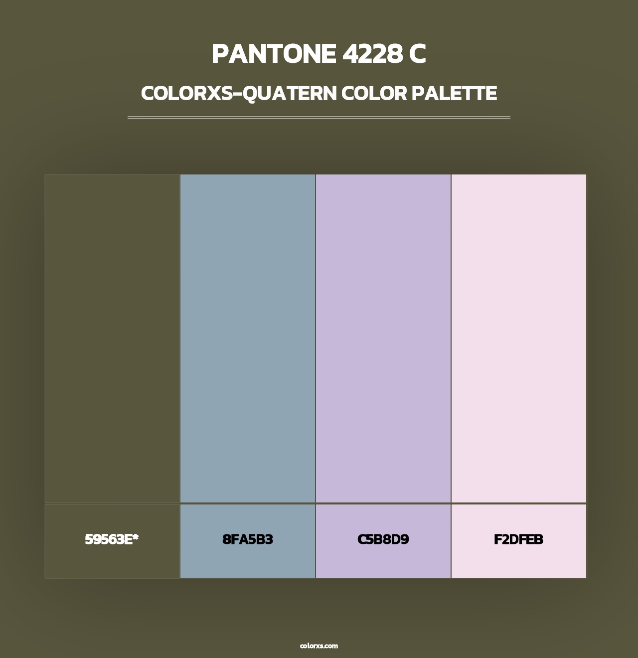 PANTONE 4228 C - Colorxs Quad Palette