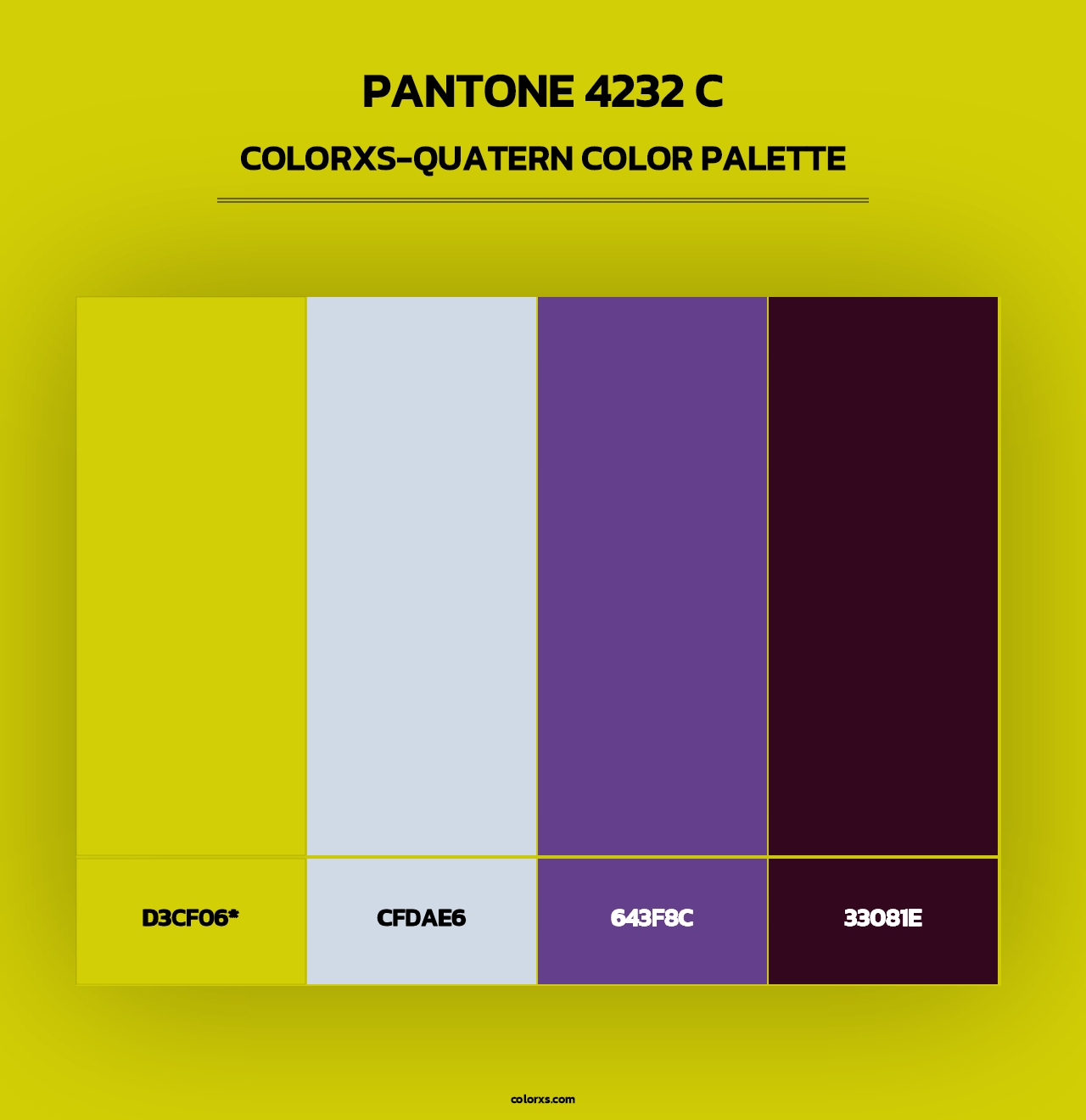 PANTONE 4232 C - Colorxs Quad Palette
