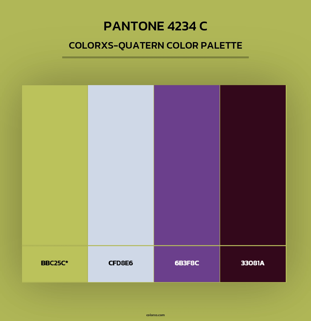 PANTONE 4234 C - Colorxs Quad Palette