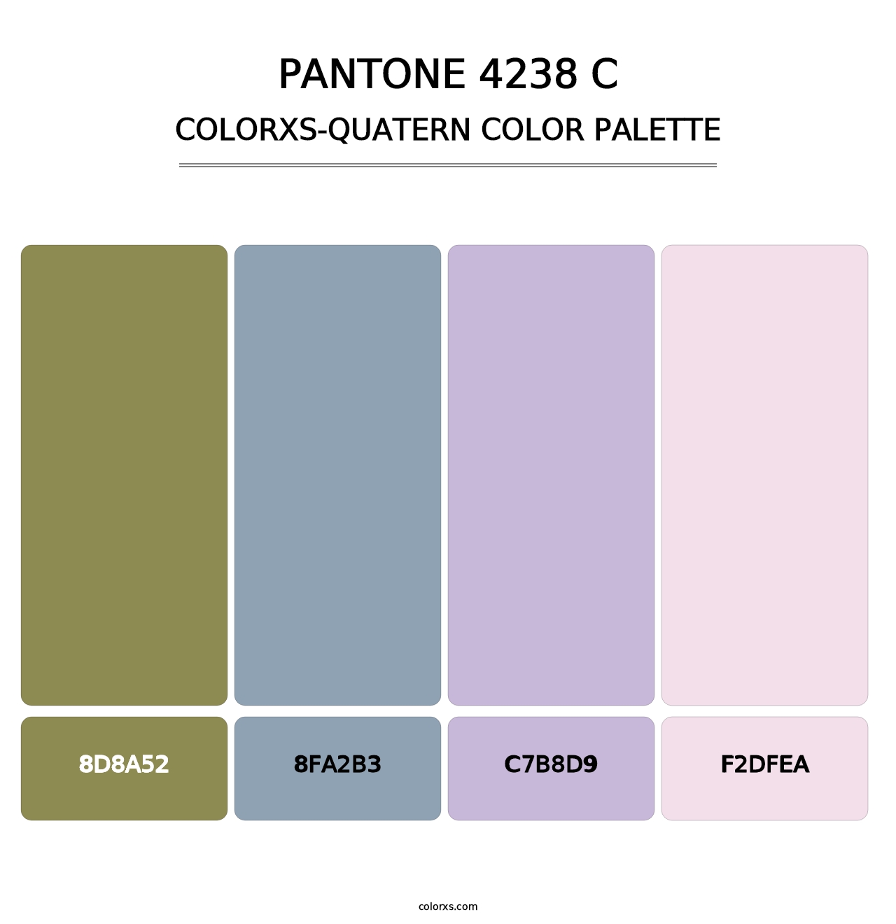 PANTONE 4238 C - Colorxs Quatern Palette