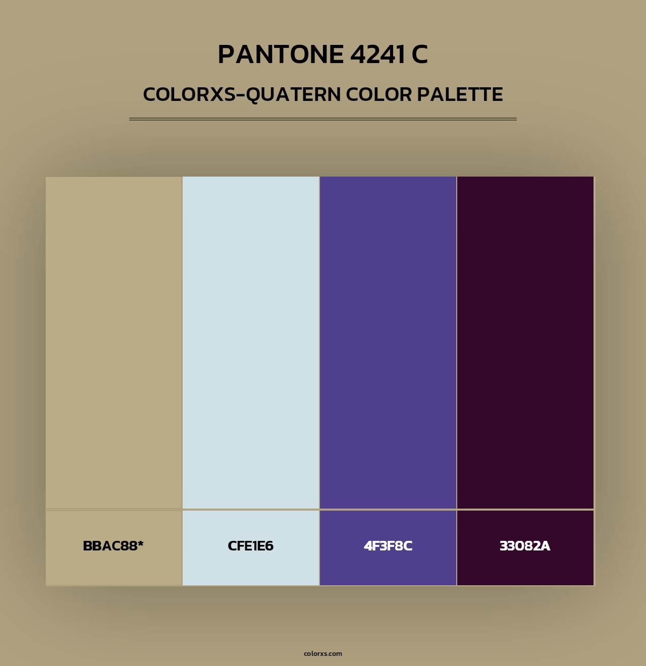 PANTONE 4241 C - Colorxs Quad Palette