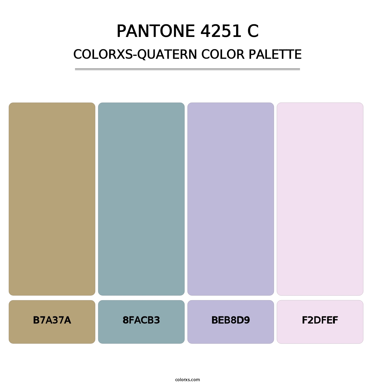 PANTONE 4251 C - Colorxs Quatern Palette