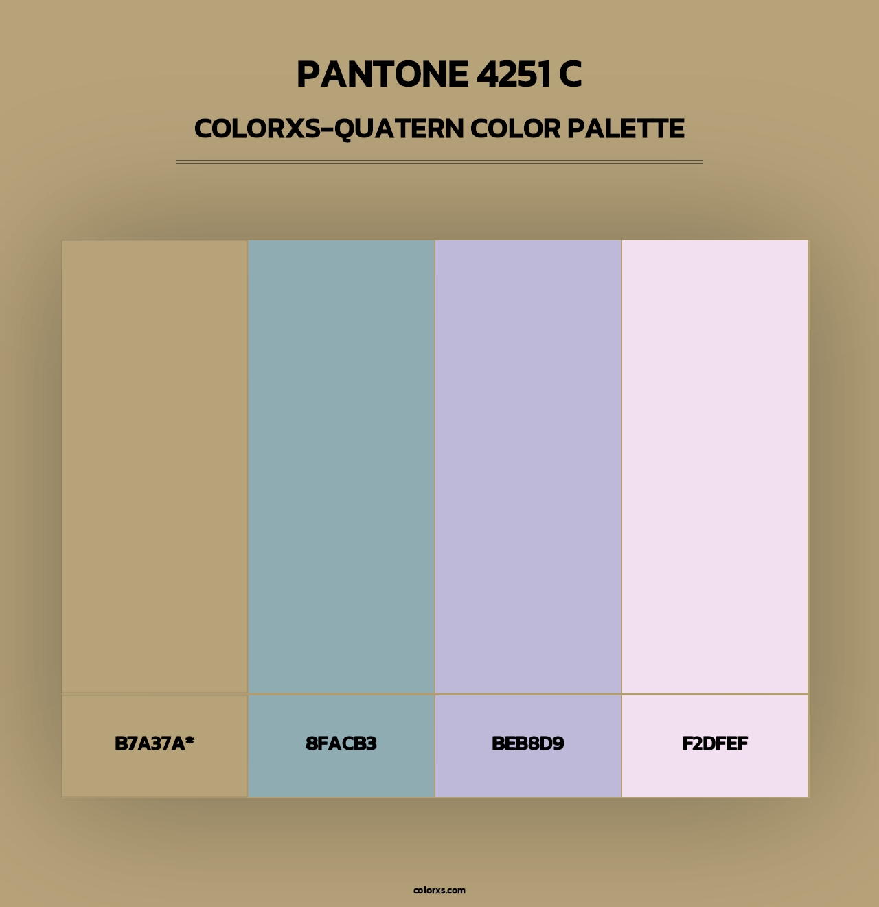 PANTONE 4251 C - Colorxs Quad Palette