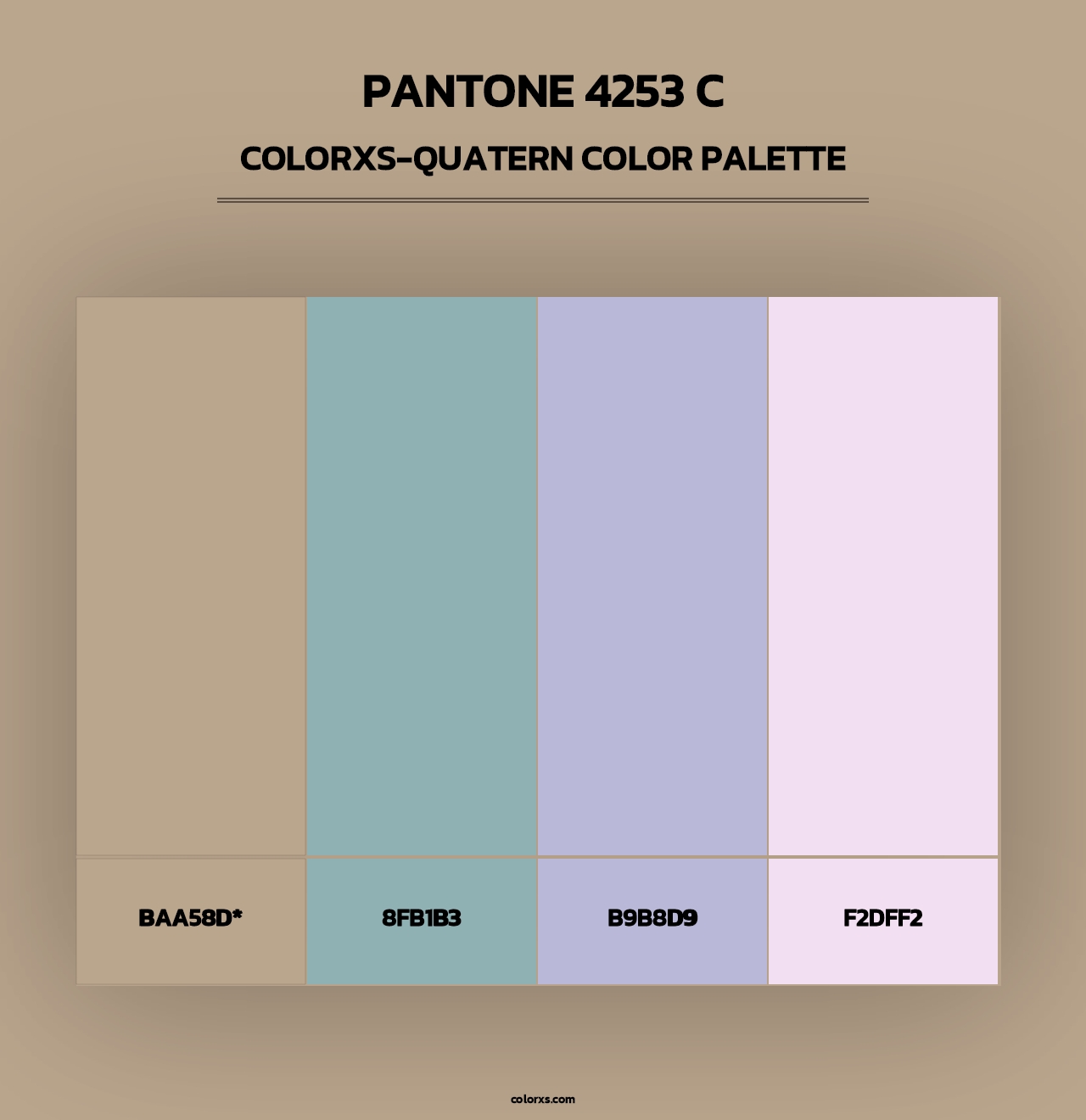 PANTONE 4253 C - Colorxs Quad Palette