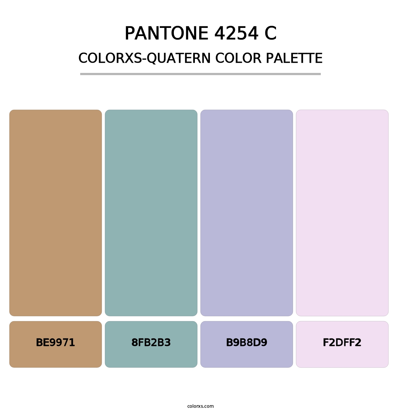 PANTONE 4254 C - Colorxs Quatern Palette