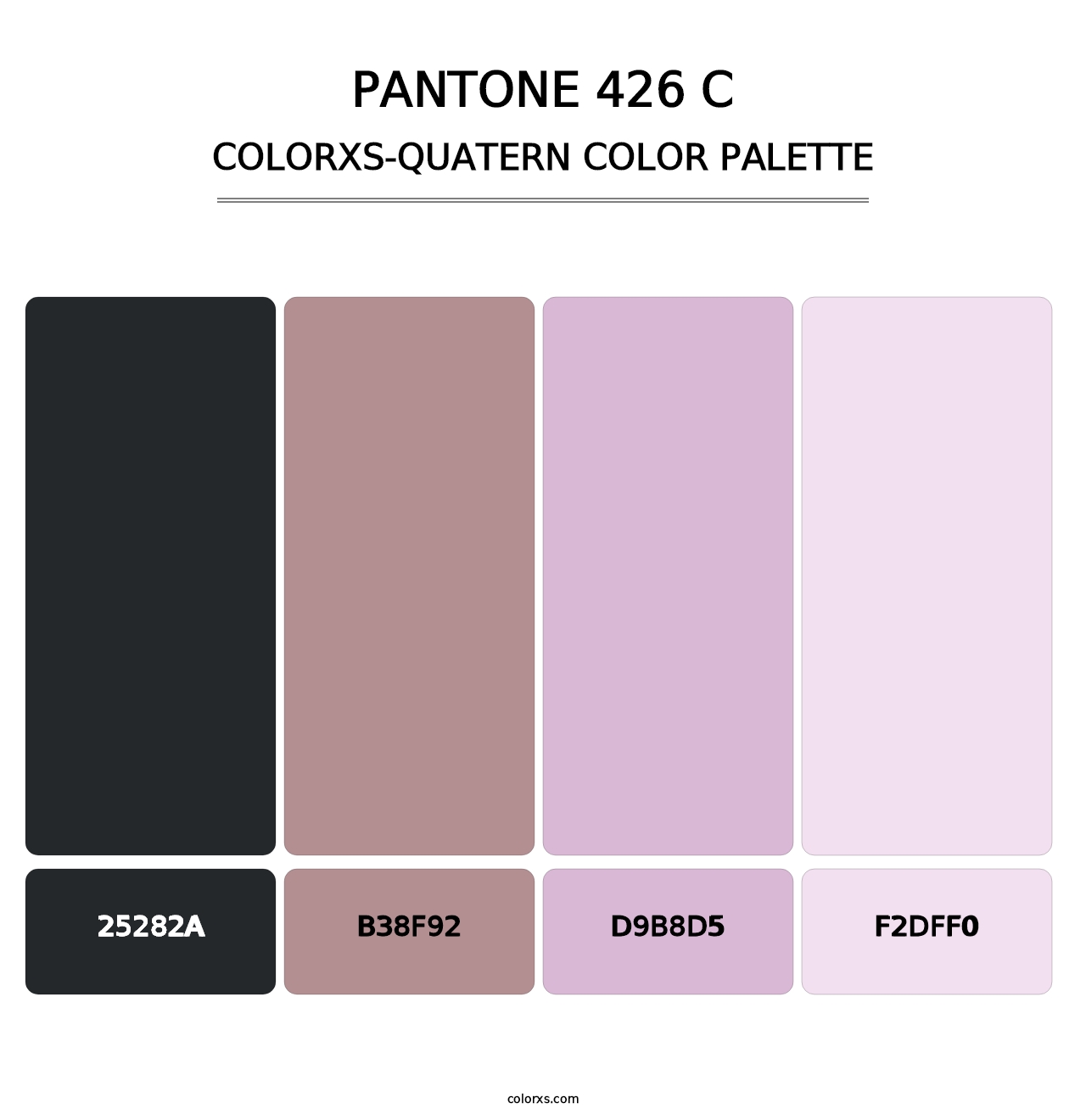PANTONE 426 C - Colorxs Quatern Palette