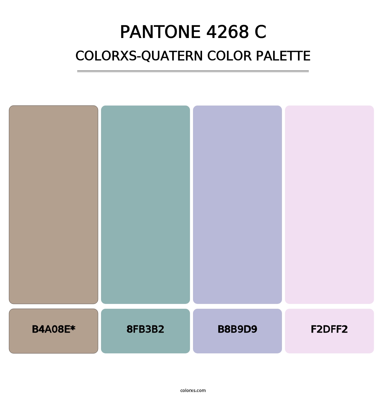 PANTONE 4268 C - Colorxs Quatern Palette