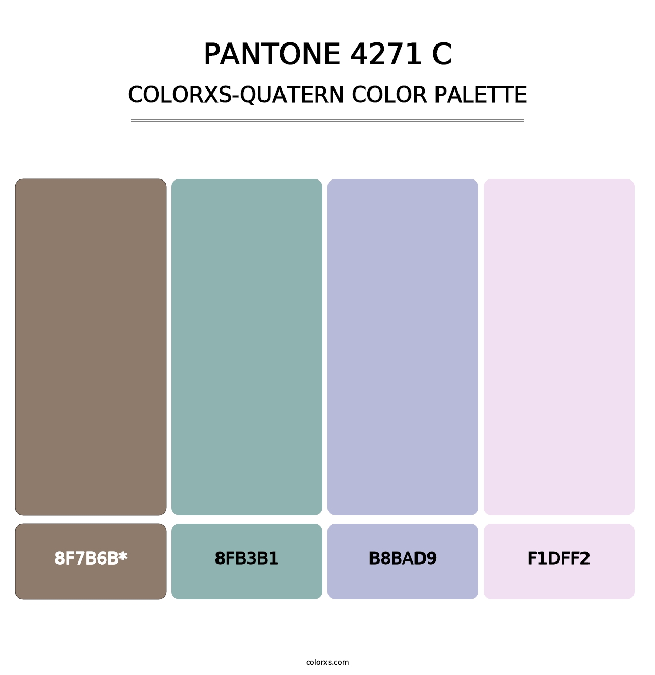 PANTONE 4271 C - Colorxs Quatern Palette