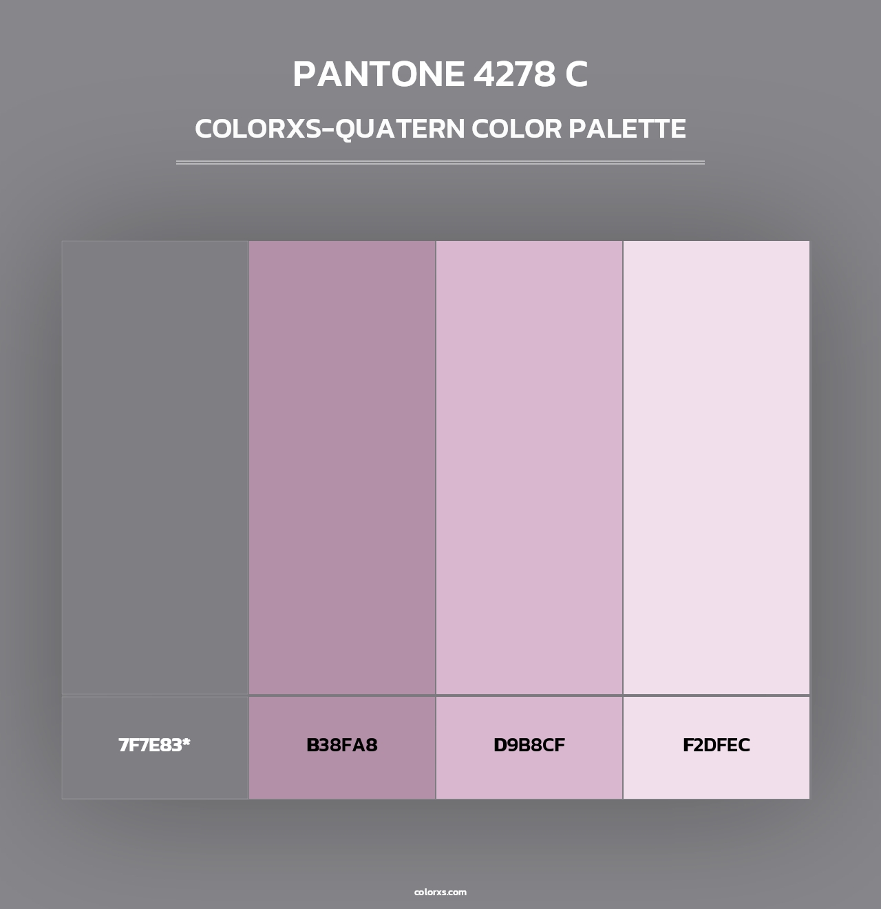 PANTONE 4278 C - Colorxs Quad Palette