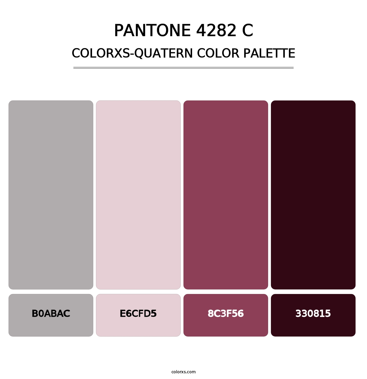 PANTONE 4282 C - Colorxs Quatern Palette