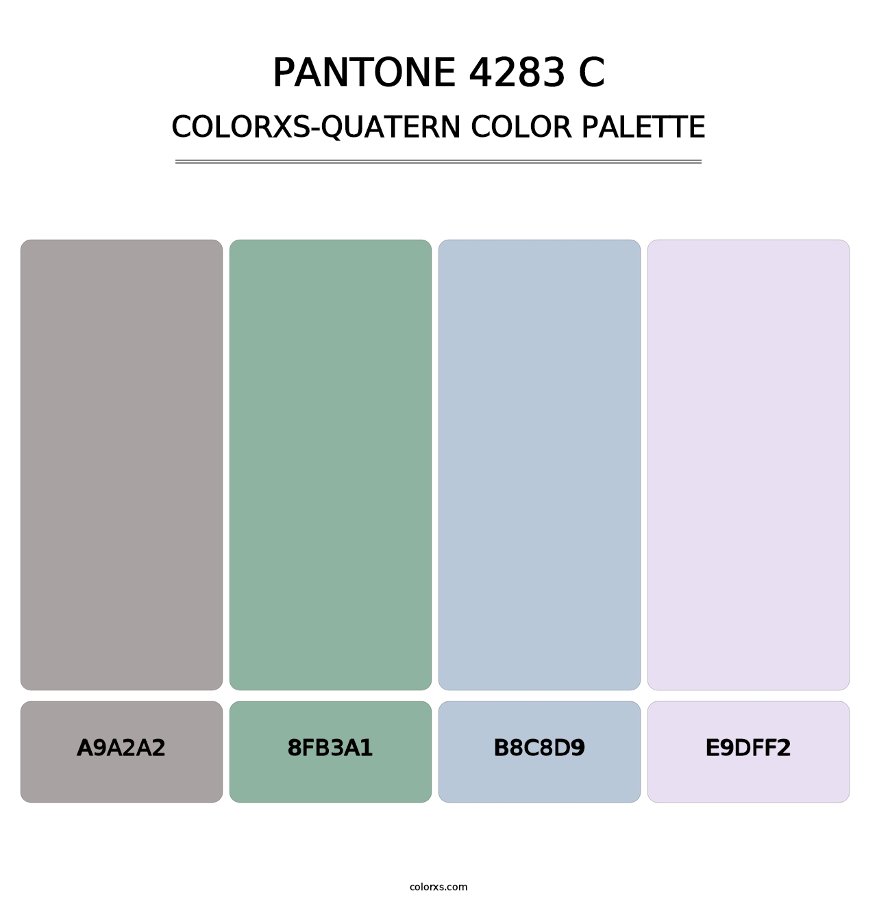 PANTONE 4283 C - Colorxs Quatern Palette